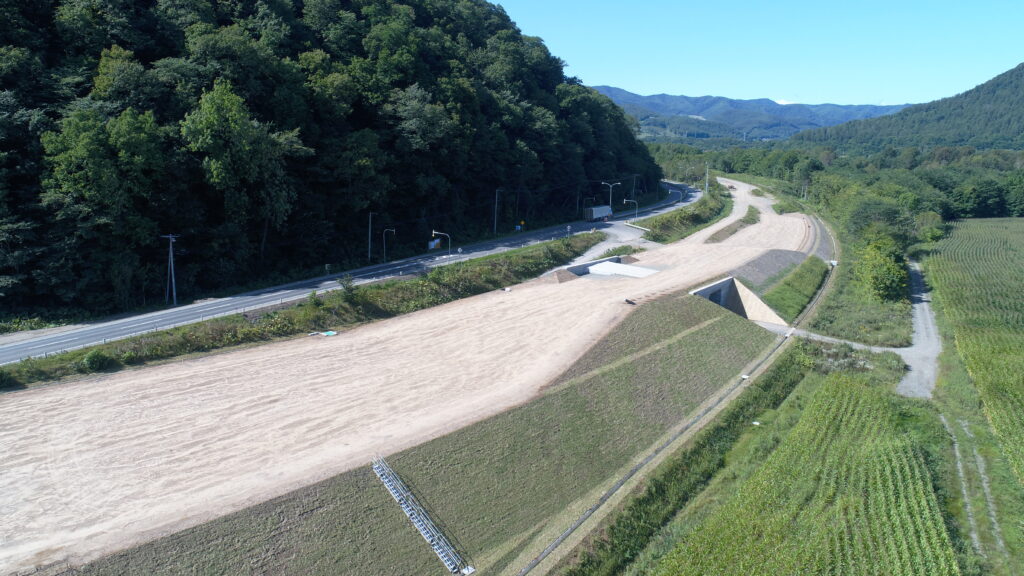 旭川紋別自動車道 遠軽町 野上西改良工事