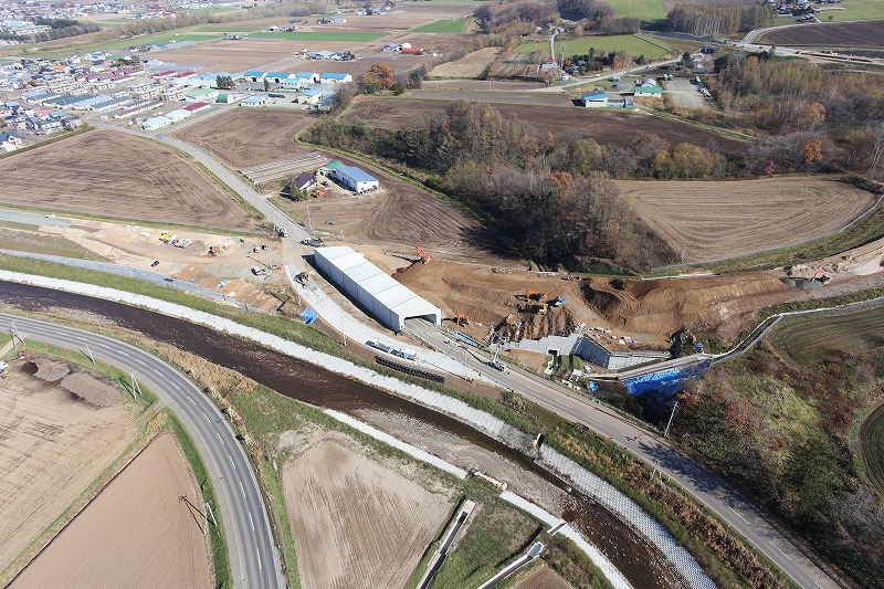 北海道横断自動車道 訓子府町 清住改良工事