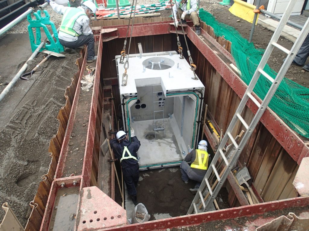 3・4・2停車場通　改築工事（補助）（電線共同溝）（補正）（明許）外